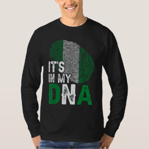 Camiseta Está no meu DNA, na Nigéria, a Sinalizador Patriót