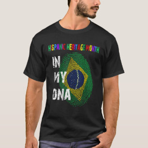 Camiseta está no meu dna National Hispanic Heritage Mês br