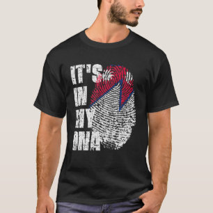 Camiseta Está no meu DNA Nepal Sinalizador nepalês nepal