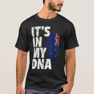 Camiseta Está no meu Dna New Zelândia Flag Men Women Kids