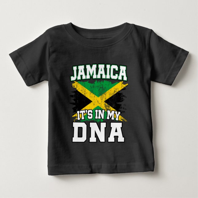 Camiseta Está no meu DNA, o Orgulho jamaicano Jamaica Flag  (Frente)