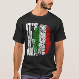 Camiseta Está no meu DNA, o presente italiano do Orgulho Si