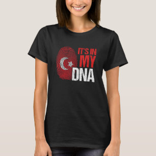 Camiseta Está No Meu DNA, País De Bandeiras Da Turquia