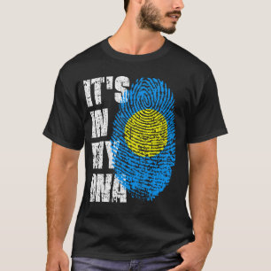 Camiseta Está no meu DNA Palau Flag Boy Gift