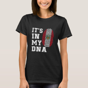 Camiseta Está No Meu DNA Peruanos Orgulhosos Bandeira Do Pe