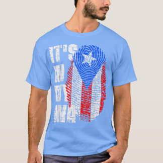 Camiseta ESTÁ NO MEU DNA Porto Rico Bandeira Porto Rico Por