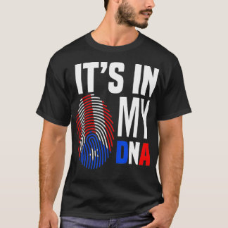 Camiseta Está no meu DNA, Porto Rico, Orgulho de Bandeira