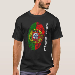 Camiseta Está no meu DNA Portugal Gráfico para Homens Portu