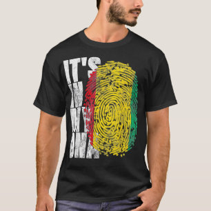 Camiseta Está no meu DNA, Presente Africano Guineense na Gu
