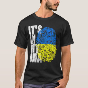 Camiseta Está no meu DNA, Presentes Ucranianos Vyshyvanka 