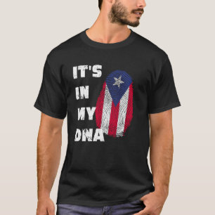CAMISETA ESTÁ NO MEU DNA - PUERTO RICO ORGULHA DIGERPRINT P
