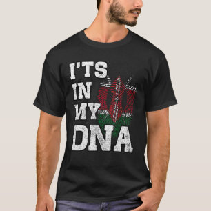 Camiseta Está no meu DNA Queniano Impressão Digital Orgulho