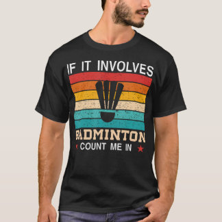 Camiseta Está No Meu DNA Raquete De Badminton Peteca Badmin