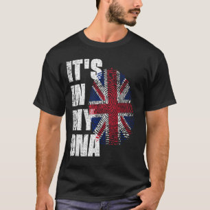 Camiseta ESTÁ NO MEU DNA Reino Unido Flag