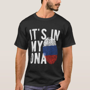 Camiseta Está No Meu Dna Rússia Sinalizador.