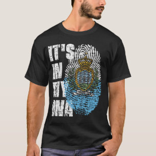 Camiseta Está no meu DNA, San Marino Flag Boy Gift