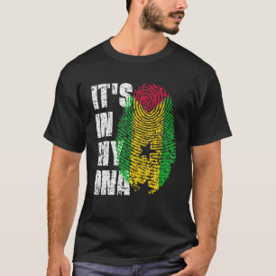 Camiseta Está no meu DNA São Tomé e Príncipe Flag São Tomé