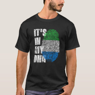 Camiseta Está no meu DNA, Serra Leoa, Sinalizador Serra Leo