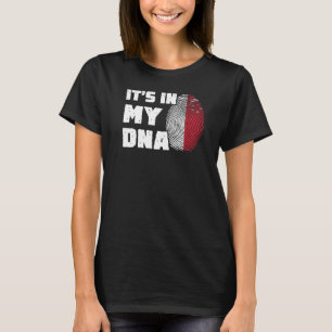 Camiseta Está no meu DNA Singapura Sinalizador Impressão Di