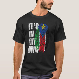 Camiseta Está no meu Dna South Sudan Flag South Sudanese