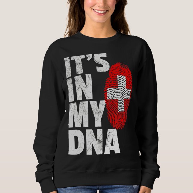 Camiseta Está no meu DNA, Suiça suíça, mulheres (Frente)
