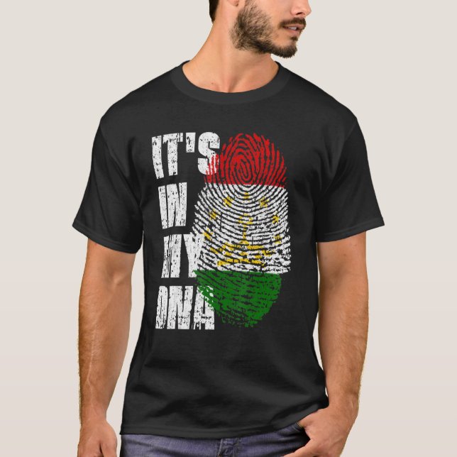 Camiseta Está No Meu Dna Tajiquistão Banque Tajiquistão (Frente)