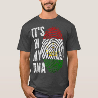 Camiseta ESTÁ NO MEU DNA Tajiquistão Flag Tajiquistão Ragla