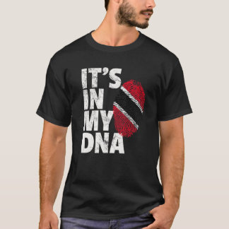 Camiseta Está no meu DNA Trinidad e Tobago Bandeira Natal
