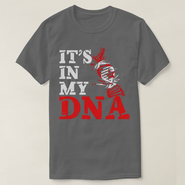 Camiseta Está no meu DNA Tunísia (Frente do Design)
