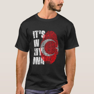 Camiseta Está No Meu Dna Turquia Bandeira Turca