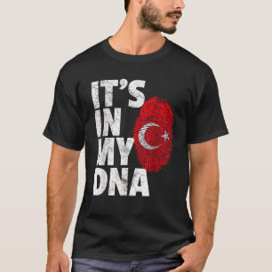 Camiseta Está no meu DNA Turquia Bandeira turca Presente So