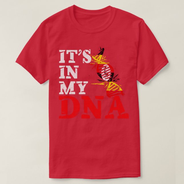 Camiseta Está no meu DNA Uganda (Frente do Design)