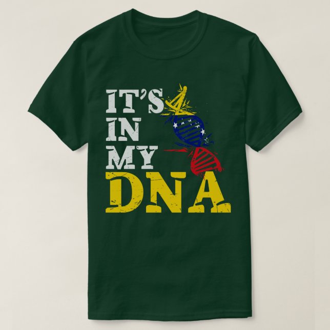 Camiseta Está no meu DNA Venezuela (Frente do Design)