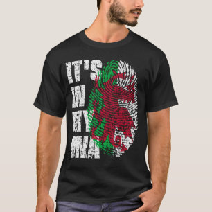 Camiseta ESTÁ NO MEU DNA Wales Flag Welsh