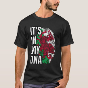 Camiseta Está No Meu Dna Welsh Flag Wales