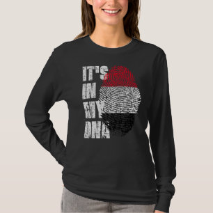 Camiseta Está no meu Dna Yemen Flag Yemeni