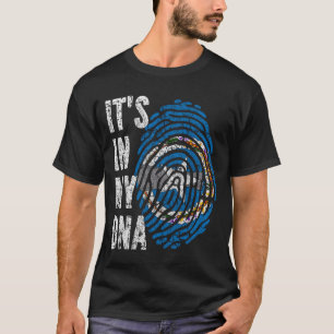 Camiseta ESTÁ NO MEU Norte de DNA, Mariana Islands Flag