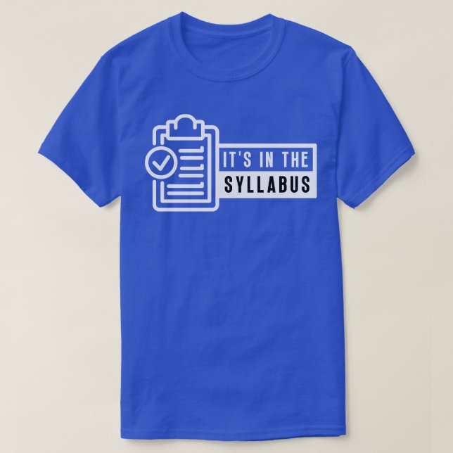 Camiseta Está No Sílabo 7 (Frente do Design)