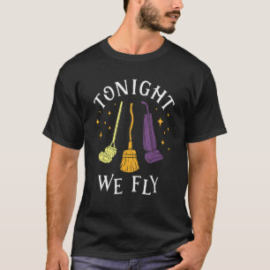 Camiseta Esta Noite Eram Feiticeiras Voadoras Irmãs Hallowe