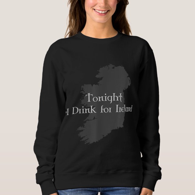 Camiseta Esta Noite Eu Bebo Para A Irlanda (Frente)