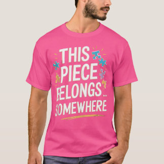Camiseta Esta Peça Pertence a Algum Lugar - Quebra-Cabeça F