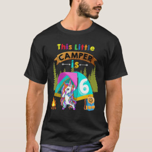 Camiseta Esta Pequena Campista É Seis Unicórnios Legal Ca