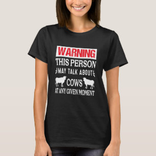 Camiseta Esta Pessoa Pode Falar De Vacas A Qualquer Momento