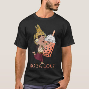 Camiseta Esta princesa de Apsara cambojana ama sua boba
