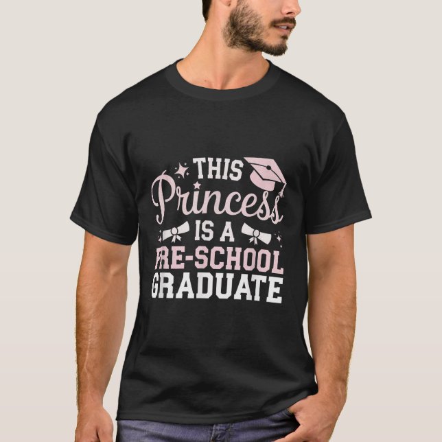 Camiseta Esta Princesa É Um Formando Pré-Escolar Pré-K Grad (Frente)
