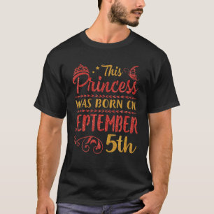 Camiseta Esta Princesa Foi Nascer No Paraíso 05 De Setembro