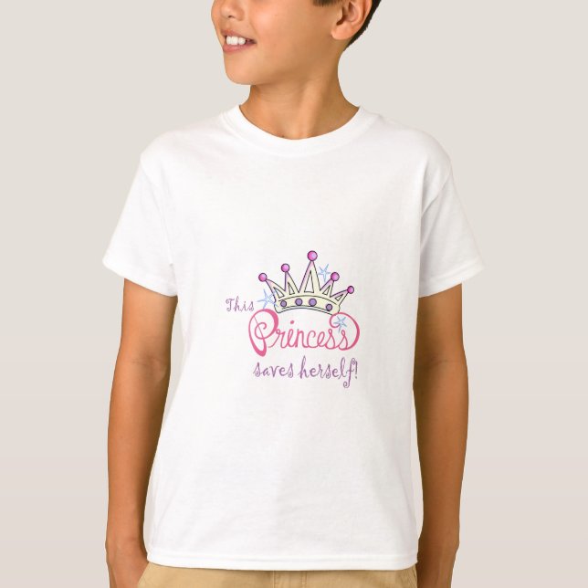 Camiseta Esta Princesa Se Salva! (Frente)