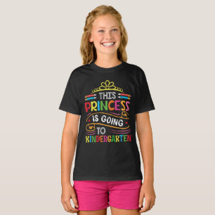 Camiseta Esta Princesa Vai Para A Garota Do Jardim De Infân