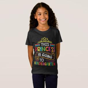 Camiseta Esta Princesa Vai Para A Garota Do Jardim De Infân