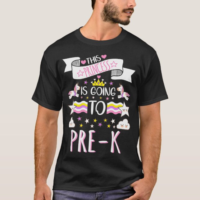 Camiseta Esta princesa vai se preparar de volta para a esco (Frente)